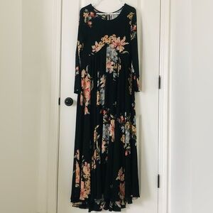 NEW Free People Long Sleeve Maxi Dress